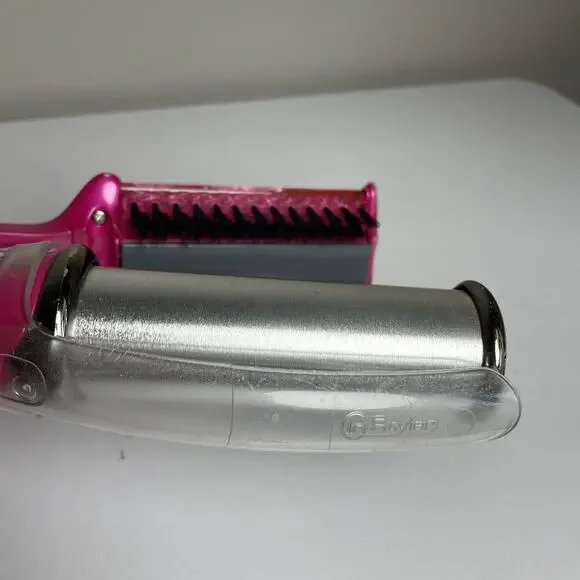 Instyler Rotating IS1001.1 PINK Hot Iron Hair Brush Straight/Curl 1.25" TESTED - Picture 4 of 11